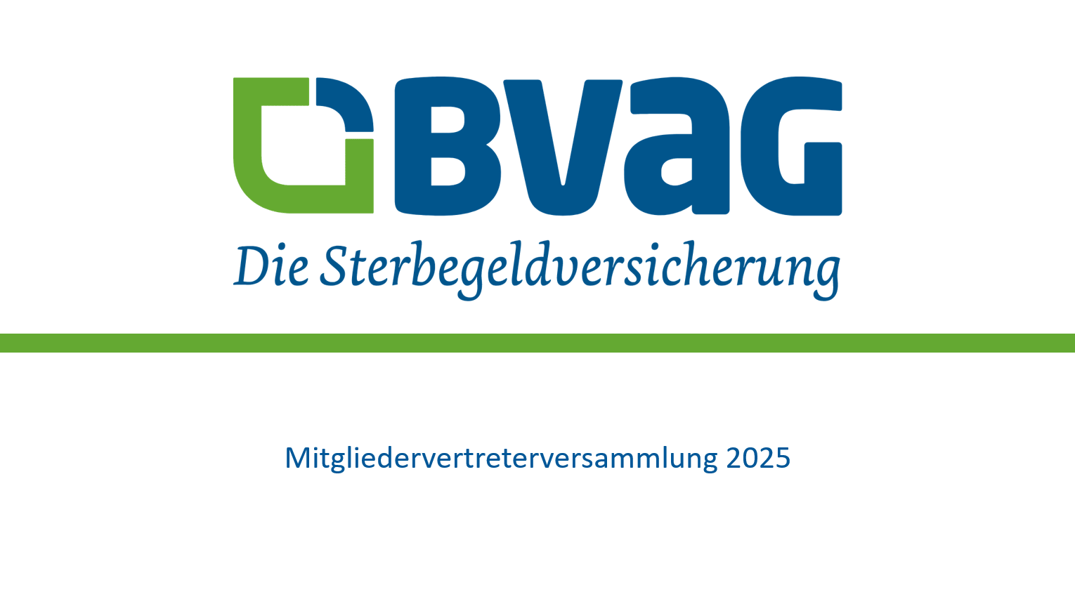 Mitgliedervertreterversammlung 2025 (MVV)
